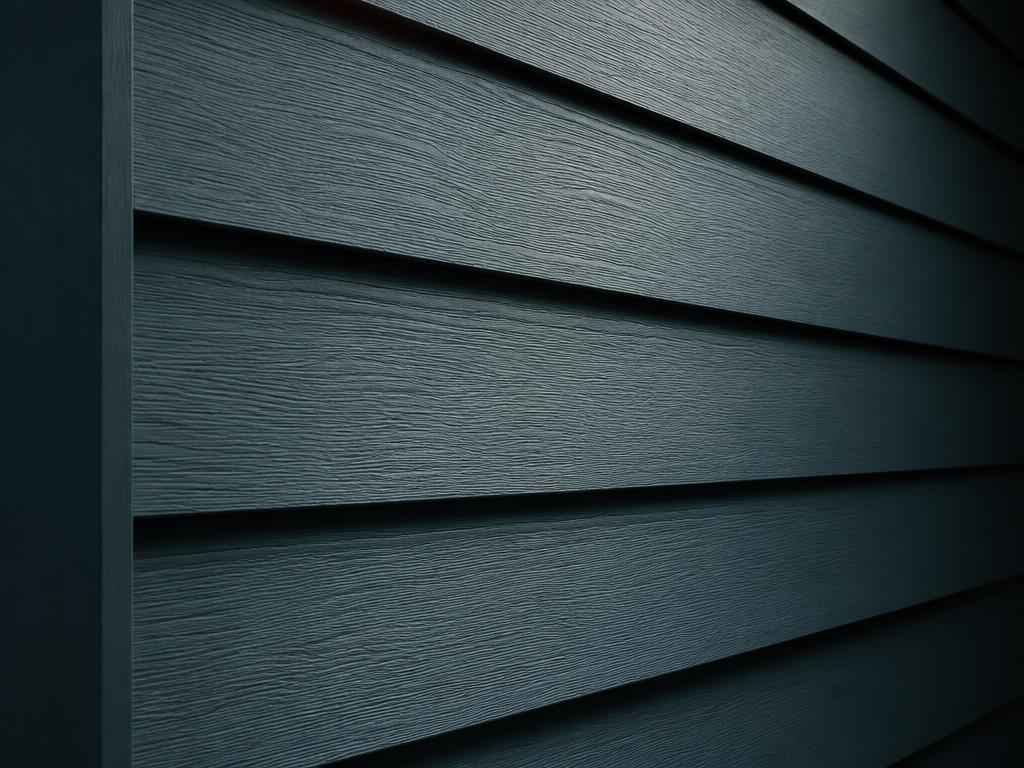 Close-up of clean overlapping lap siding lines